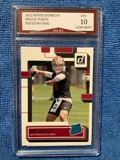 2022 Panini #374 BROCK PURDY Rated Rookie San 49ers 4BasesSportsCards GEM 10