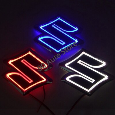 Car Front Center 5D LED Light Auto Rear Emblem Badge Decal for Suzuki