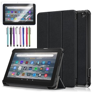 Custodia In Pelle Sintetica Per Amazon Fire 7 12a Generazione (2022), Con Supporto Per Penna - Foto 5