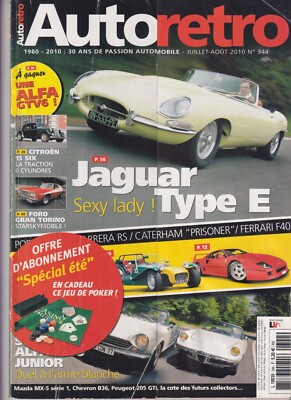AUTO RETRO NR. 344 JAGUAR TYPE E / CITROEN 15 SIX / FORD GRAN TORINO / FIAT 124