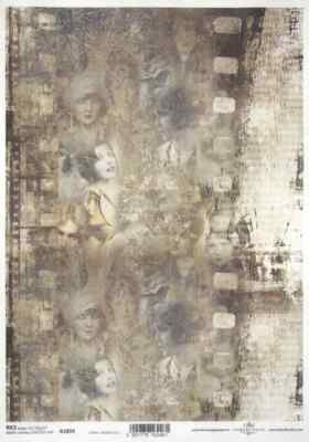 Reispapier A/4 für Decoupage Scrapbook Blatt - Film - Montage