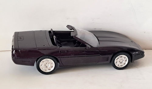 1992 Chevy Corvette Convertible AMT Ertl Promo Black Rose Metallic #6577 in Box - Picture 2 of 8