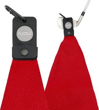 Magnetic Golf Towel for Bags, Accessories Men Large, Red