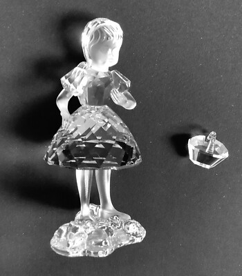 スワロフスキー (Swarovski) レッドライディングフード（赤ずきん） Swarovski Crystal Little Red Riding Hood w/Basket and Wolf | eBay