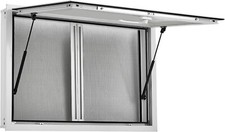 Concession Window 36"x24" Food Truck Window with 2 Sliding Magnetic Mesh Screen