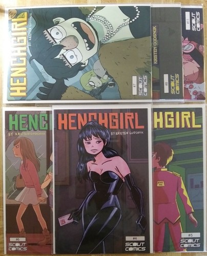 Henchgirl #4 5 6 7 8 & 11 (Scout Comics 2015) Kristen Gudsnuk Rare 1st Print Set