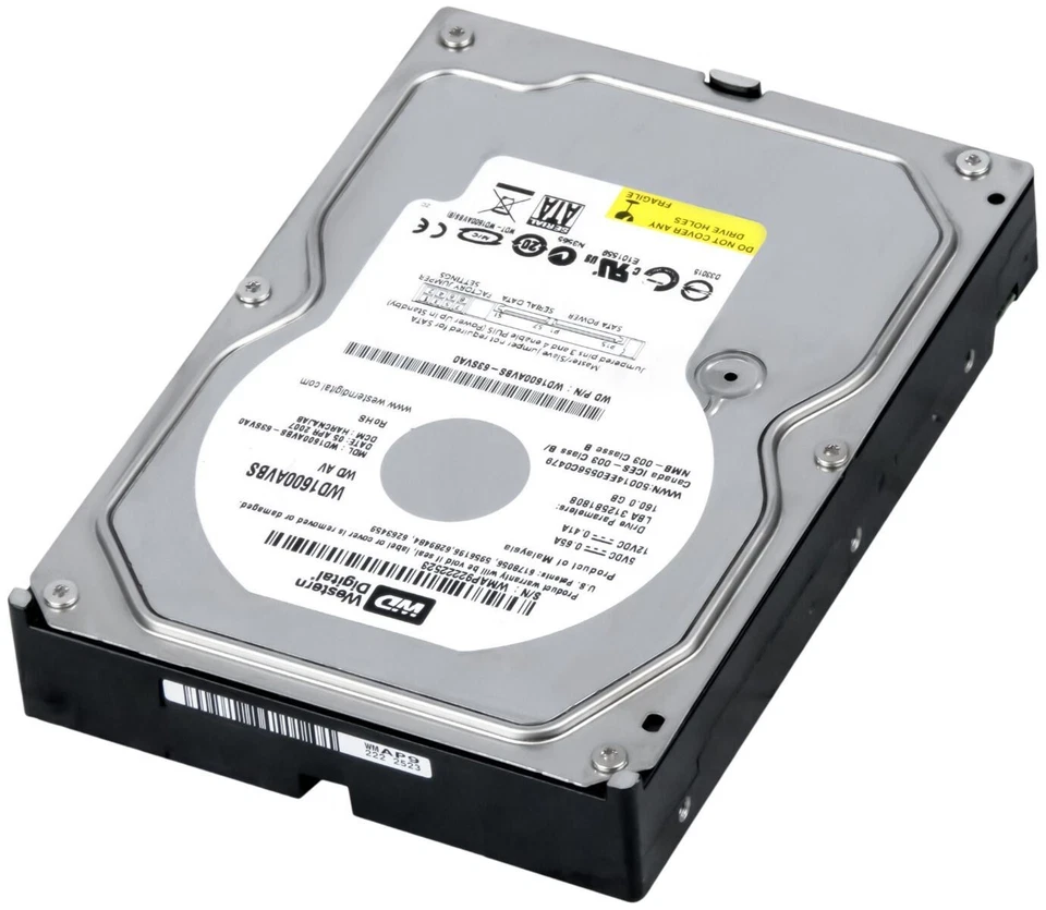 Western Digital Hard Drive WD1600AVBS 160GB 7200RPM SATA II 2MB 3.5" Inch - Image 3 of 3