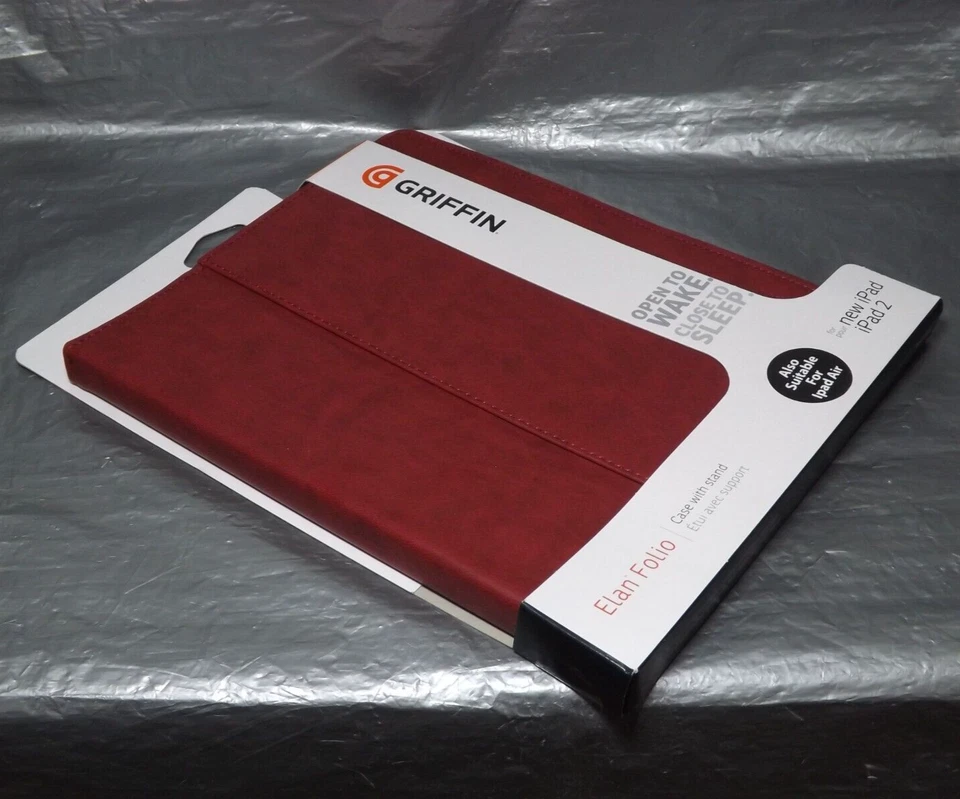 Griffin Protection Case For iPad iPad 2 iPad Air Red Folding Folio D9 - Image 3 of 4