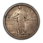 1917 Ty-1 25c Standing Liberty Quarter - Luster - XF Semi Key Date - SKU-T4795
