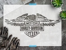 Harley Davidson Stencil, Motorcycle Stencil, Biker stencil, Chopper stencilStenc
