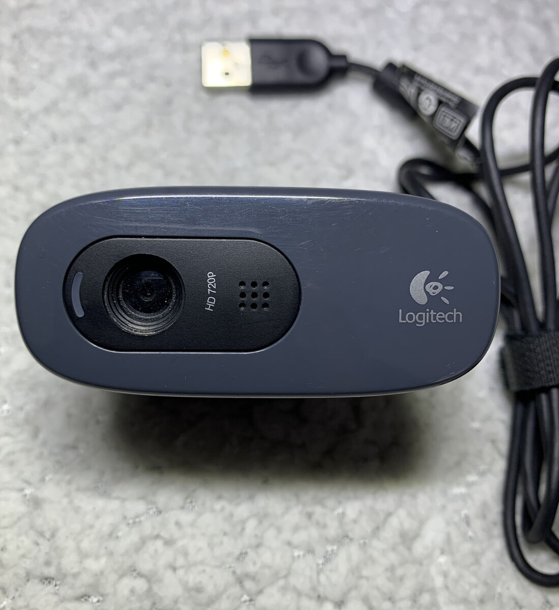 Logitech C270 720P USB Webcam Model V-U0018 Black Grey Fully Tested Working