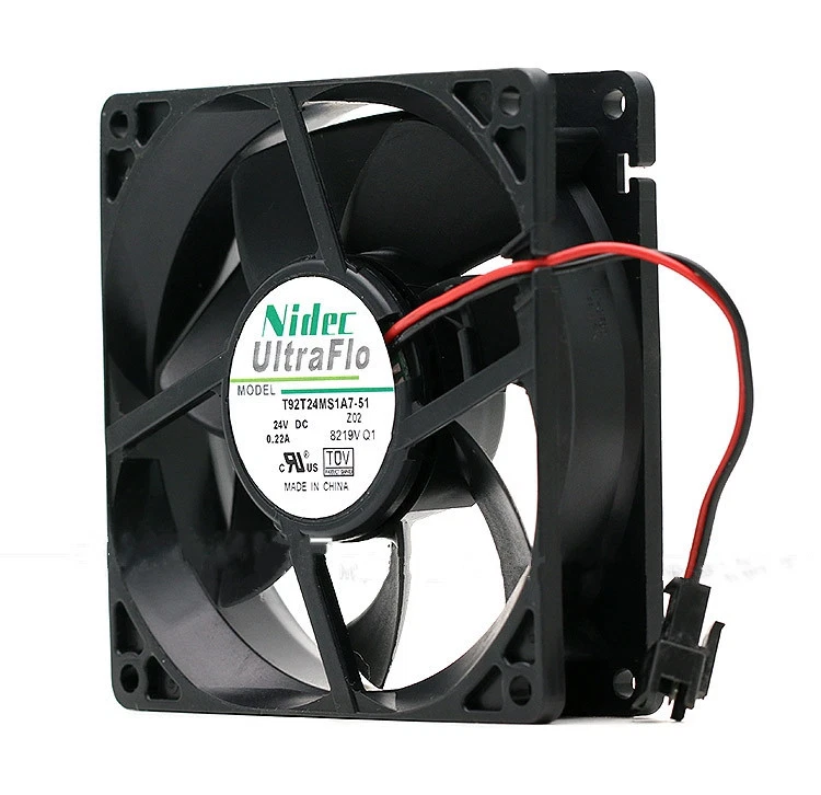 Nidec T92T24MS1A7-51 24V 0.22A 9025 9CM 2-wire inverter cooling fan - Image 2 of 4