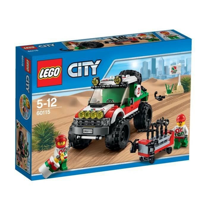 Lego City 60115 Le 4 X 4 Tout terrain de rallye avec figurine de pilote