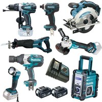 Makita Akku Schlagschrauber DTW1001 Combo Kit 18V - Mit DHP458 DMR112 Uvm. +++