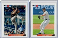 CASEY MIZE / MacKENZIE GORE 2020 Bowman Heritage RC PHOTO VARIATION ROOKIE LOT
