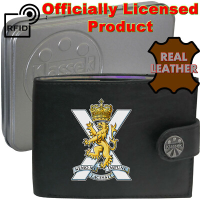 Royal Regiment of Scotland Geldbörse personalisiert weiches Echtleder Armee Herren RFID