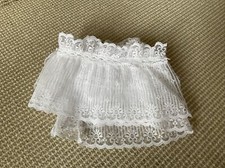 Vintage 5" Wide White Lace Sewing Trim Ribbon 1 1/2 yards 1.5