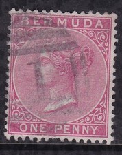 Bermuda 1886 Victoria 1d Fine Used SG 23 VGC