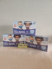 3 24 Just Play Children Kids Face Masks Size L 5.5" x 3.5" Fun Prints 3 Layer