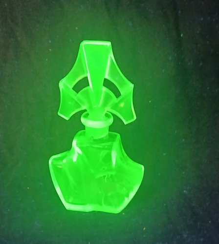 Vintage Art Deco Perfume Bottle UV REACTIVE - Picture 3 of 11