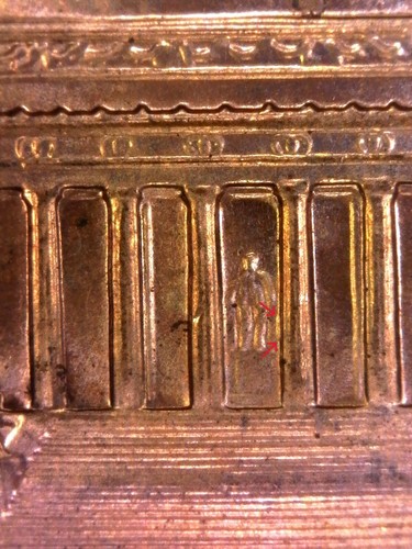 2003-D Lincoln Memorial Cent Penny Coin - Double Die Reverse DDR Error Inv#E119