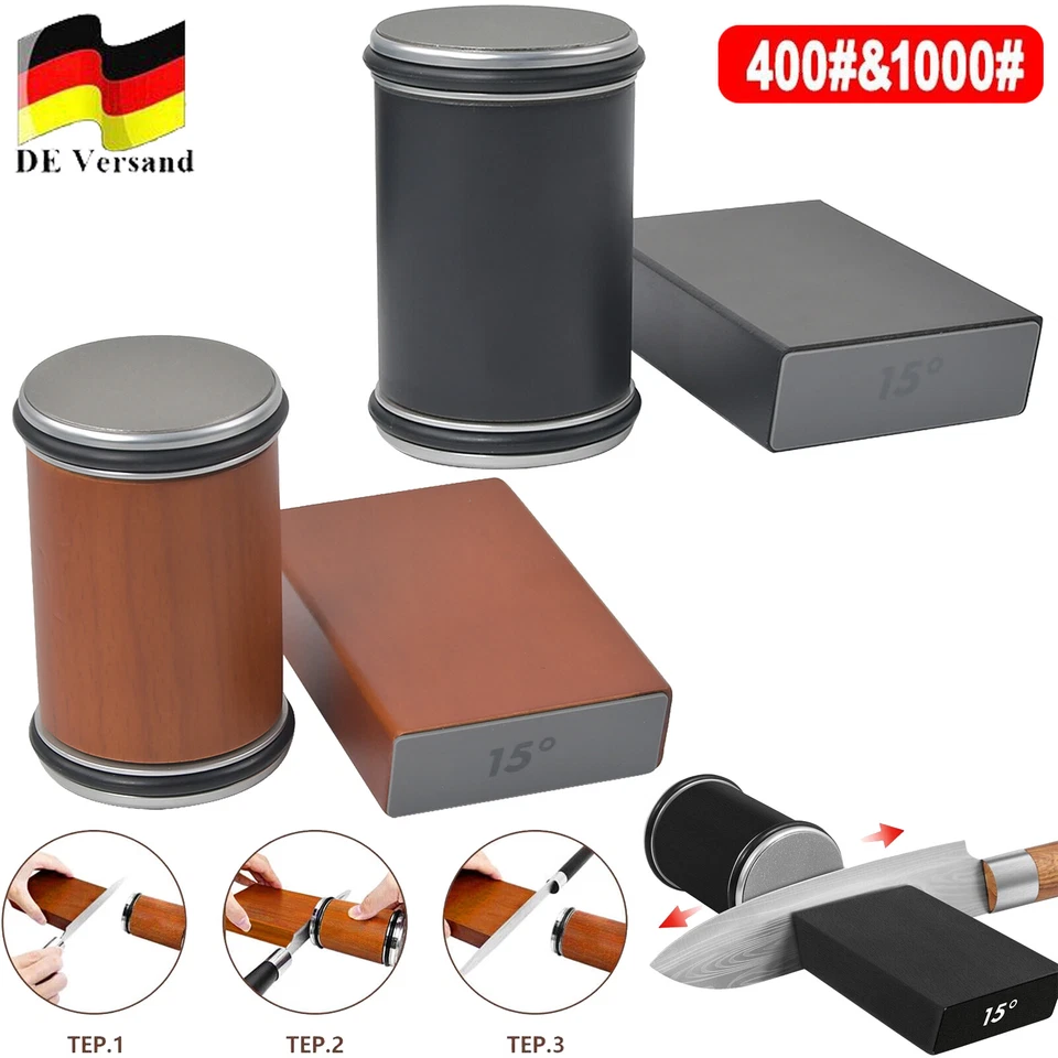 Professionelles Roll-Messerschärfer-Set 15° & 20° Schleifwinkel für Schärfen - Bild 4 von 4