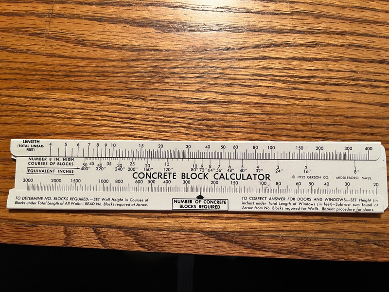 CARROLL CONTRACTING "CONCRETE BLOCK CALCULATOR" FROM OCALA, FL