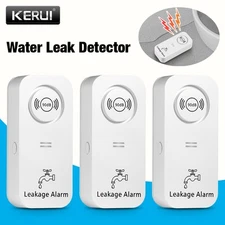 3x Water Leak Alarm Flood Level Overflow Detector Sensor Home Security Alert
