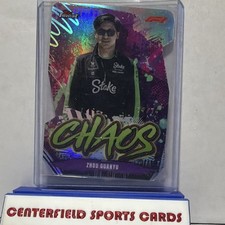 2024 Topps Finest F1 Chaos Zhou Guanyu Die-Cut Refractor /74 #CH-14 Sauber