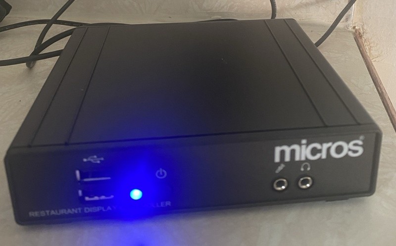 Micros Restaurant Display Controller W/ Adapter  - Power Cord Is Not Included.