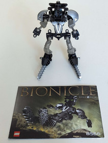 LEGO Bionicle Toa Onua Nuva 8566+Book, All Parts Very Good Condition