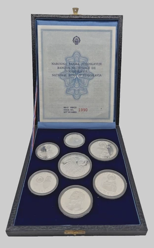1979 National Bank of Yugoslavia Silver Proof Coin Set