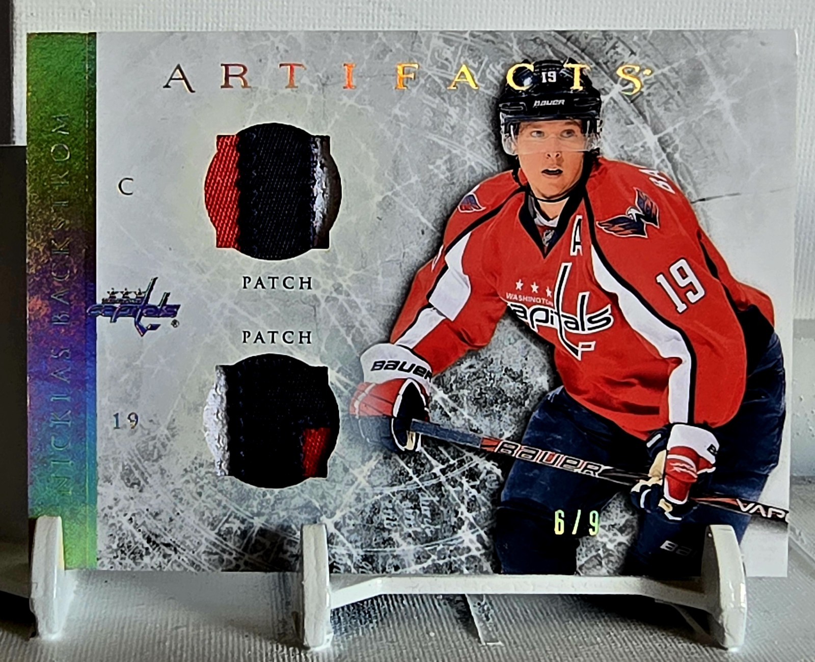 🔥Collectors Choice🔥 Artifacts  Nick Backstrom  6/8  Dual Multi-colour Jerseys