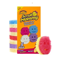 Scrub Mommy Kitchen Sponges for Dishes & Wiping Spills - Dual-Sided Dish Scru...