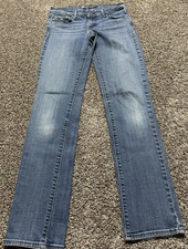 Levi  s Curve Women's Jeans Size 2 Blue Denim 2/26 26X32 Mid Rise Straight Flex