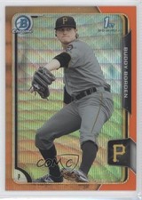 2015 Bowman Chrome Prospects Orange Wave Refractor Buddy Borden #BCP63 0o9