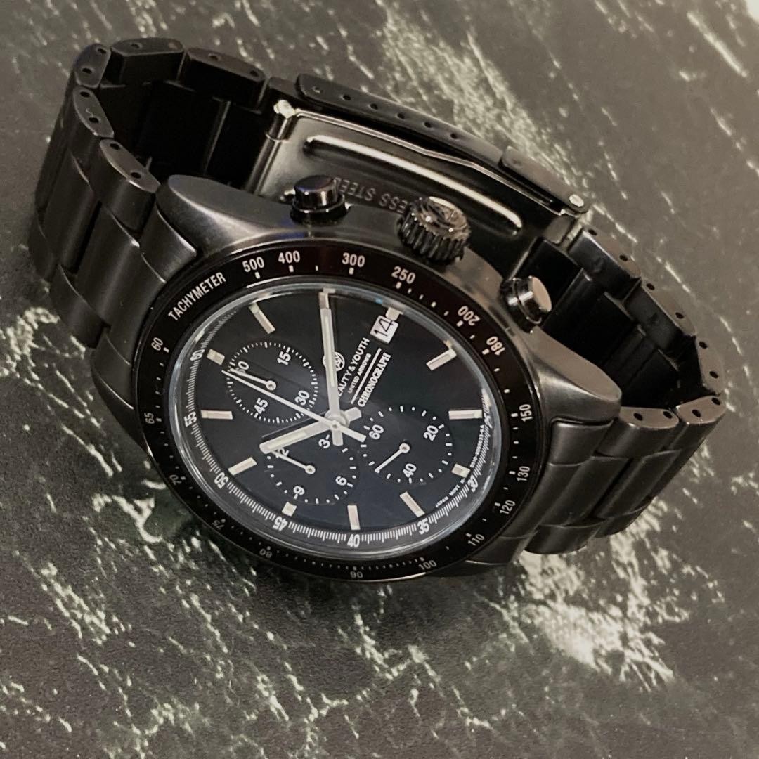 UNITED ARROWS BEAUTY&YOUTH Quartz Chronograph Watch 40mm, wrist