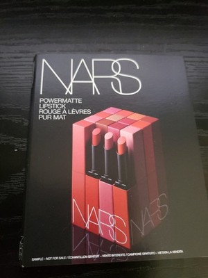 NARS ~ Powermatte lipstick Sample Card with 4 Shades