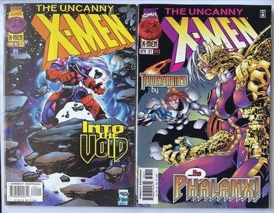 Uncanny X-Men #342 #343   Magneto Cover! The Phalanx! (Marvel 1997)