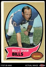 1970 Topps #229 Billy Shaw Bills HOF Georgia Tech 2 - GOOD