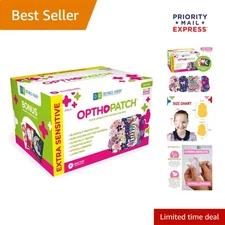 Comfortable Eye Patches for Kids with Rewards Charts - 100 Pack for Motivation