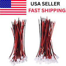30 Pairs JST 1.25Mm 2 Pin Micro Male Female Connector Plug with Red Black