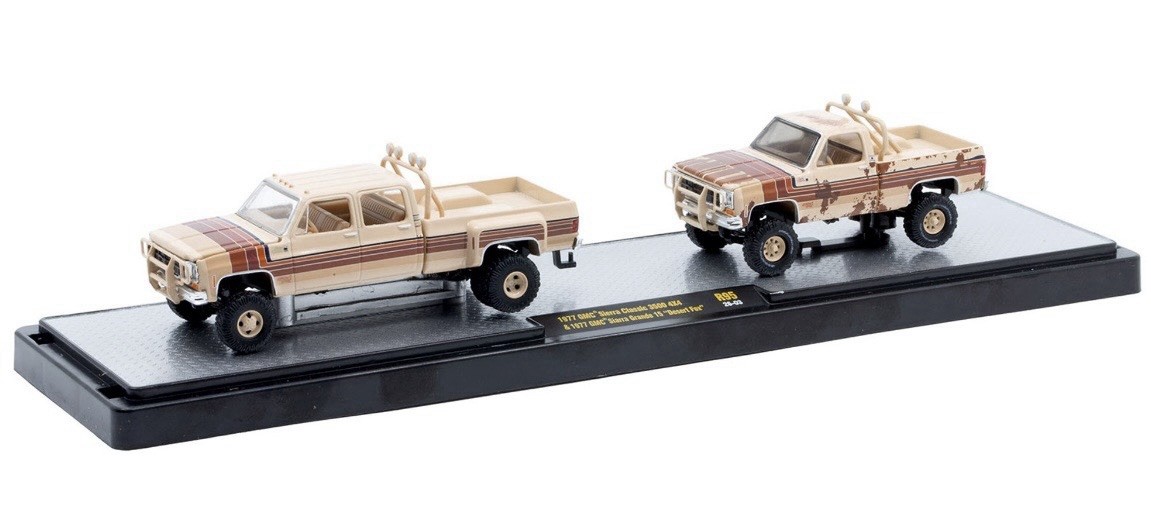 M2 MACHINES 1977 GMC SIERRA 3500 DUALLY SQUAREBODY & '77 GMC
