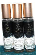 Bath Body Works LOT 3 Aroma Moonlight Zen Black Chamomile Oil Mist Spray 1 oz