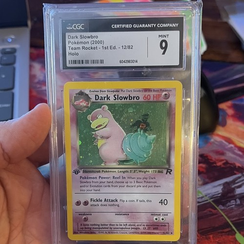Dark Slowbro (1st Edition) graded CGC 9 for sale on eBay