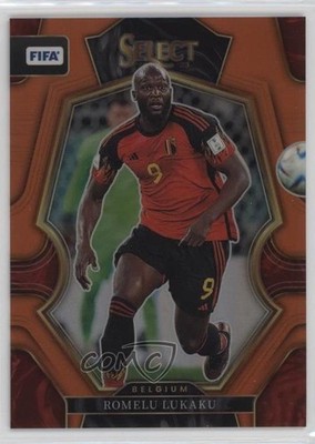 2022-23 Panini Select FIFA Mezzanine Orange Prizm 41/60 Romelu Lukaku #107 11x6