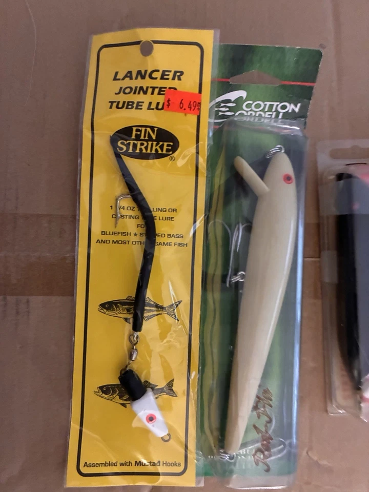 Lote 5 MEZCLADOS Nuevos Señuelos de Pesca Surf Lubina Raya Pez Azul Señuelo Pez Débil Foto 3 de 4