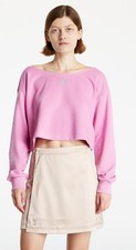 ADIDAS Women's Crop Slouchy Crew Sweatshirt in Bliss Orchid BNWT