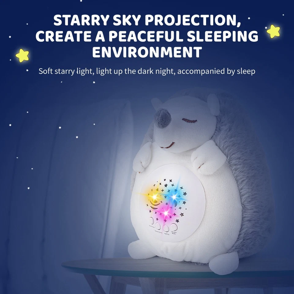 Kuscheltier Spieluhr Baby mit Projektion Einschlafhilfe für Kinder Nachtlicht - Bild 2 von 4