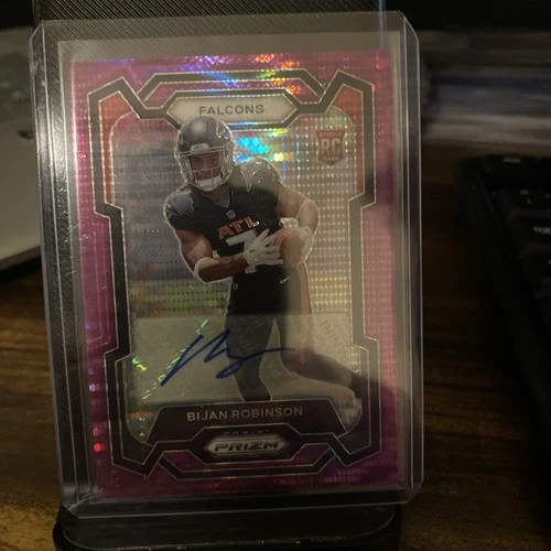 2023 Prizm Bijan Robinson Purple Pulsar RC Auto